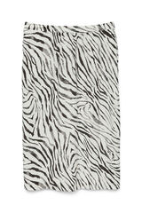 Vero Moda Curve Falda midi fluida con lino talla grande Blanco