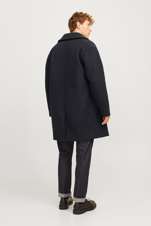 Jack & Jones Abrigo cruzado solapas Azul marino