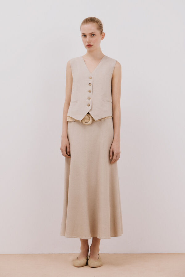 Cortefiel Falda midi capa Arena