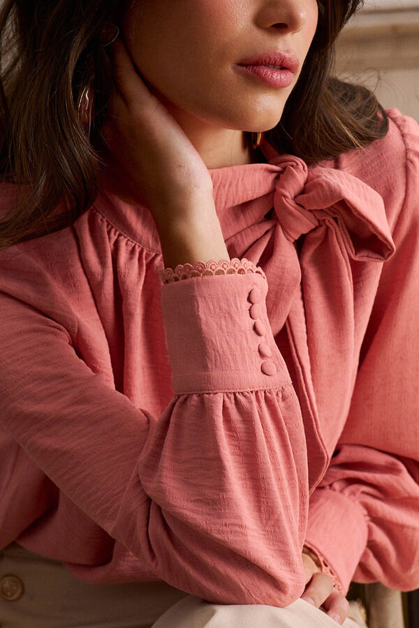 Pol&iacute;n Et Moi Blusa de la&ccedil;ada Belvia Subiu