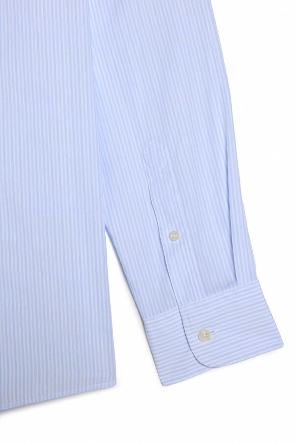 OOTO Camisa riscas manga comprida Azul