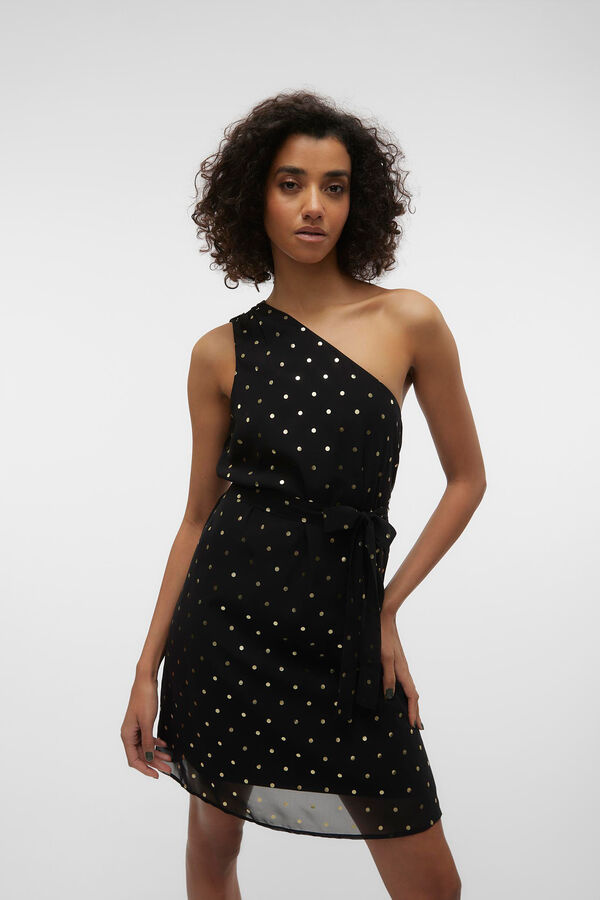 Vero Moda Vestido corto asimetrico Negro