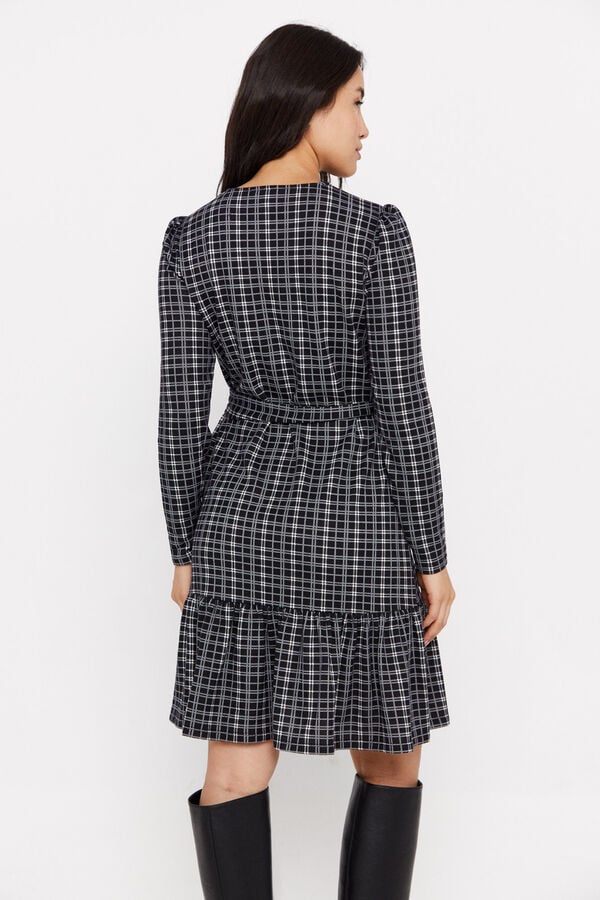 Cortefiel Vestido ilh&oacute;s curto Impress&atilde;o