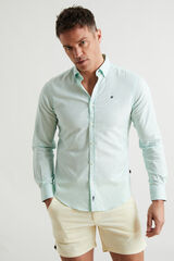 Williot Camisa Slim Fit Oxford Verde