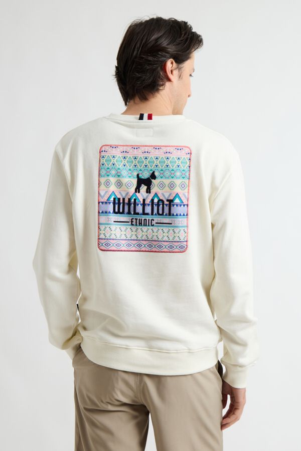 Williot Sudadera Logo &Eacute;tnico Blanco
