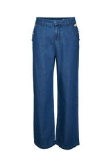 Vero Moda Pantal&oacute;n vaquero de tiro alto Azul marino