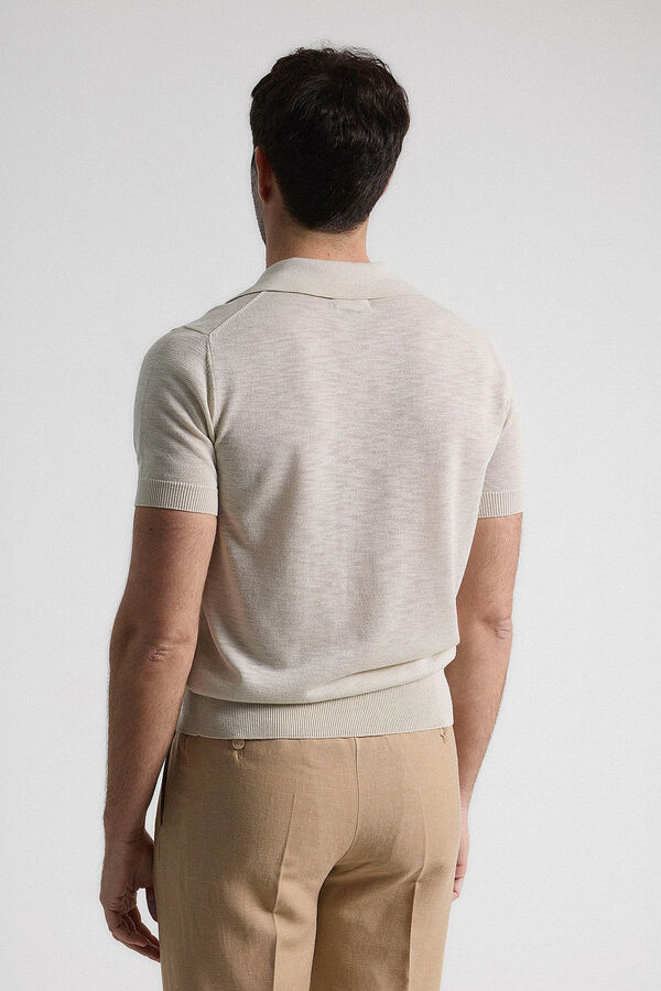 PuroEGO Polo punto jersey Gris