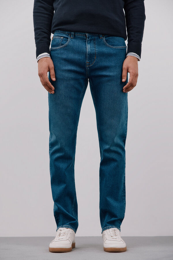 Cortefiel Jeans straight fit Azul