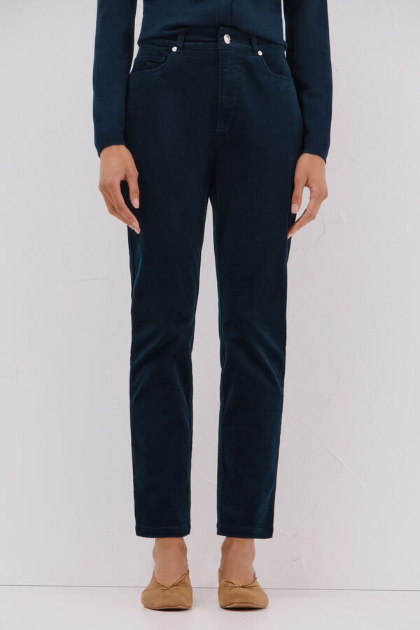 Cortefiel Pantalones Sensational pana Azul