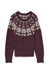 Vero Moda Jersey de mujer de manga larga con estampado Morado