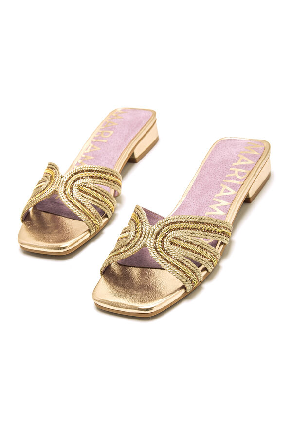 Maria Mare Sandalia plana Dorado