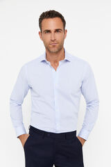 Cortefiel Camisa vestir cuadros facil plancha Azul