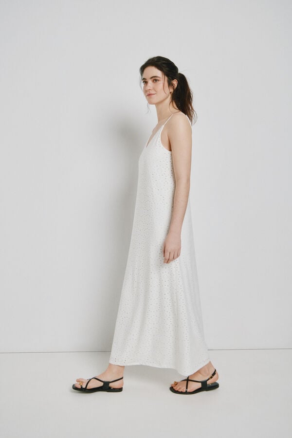 Vero Moda Vestido comprido de al&ccedil;as Branco