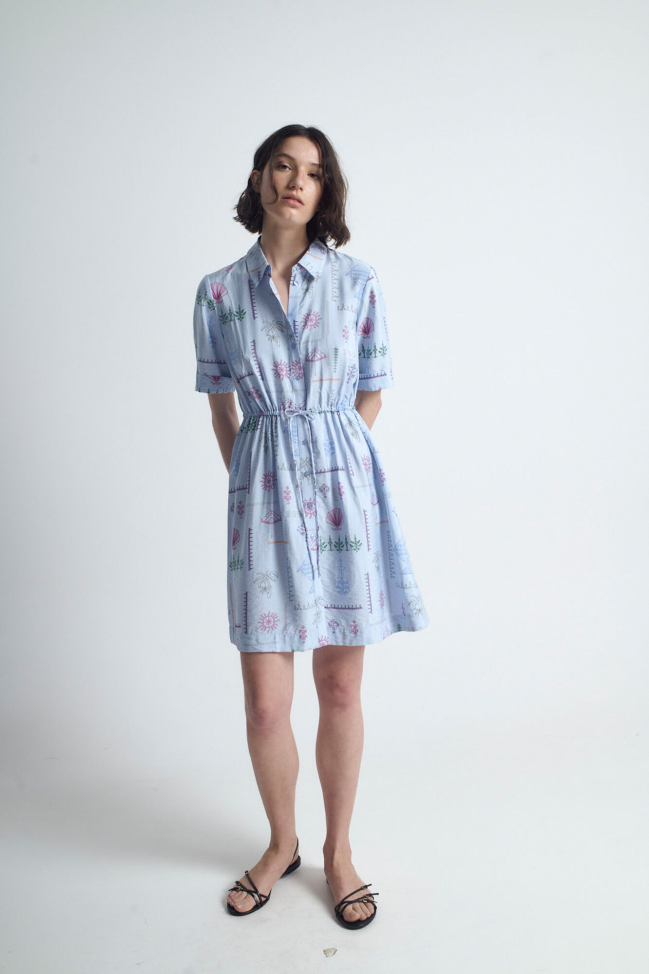 Object Vestido estampado fluido