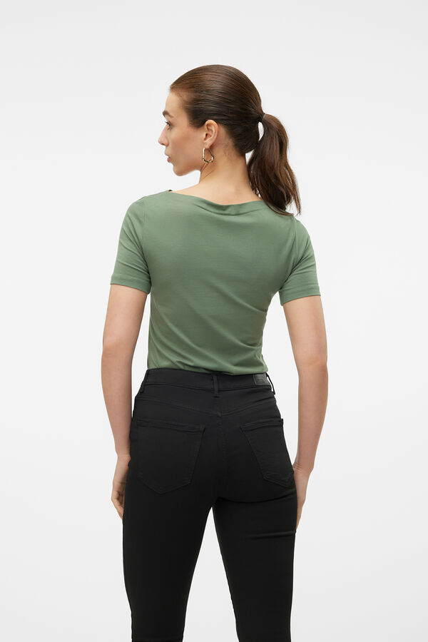 Vero Moda Camiseta b&aacute;sica Verde