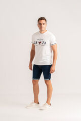 Privata Camiseta manga corta 100% algod&oacute;n Blanco