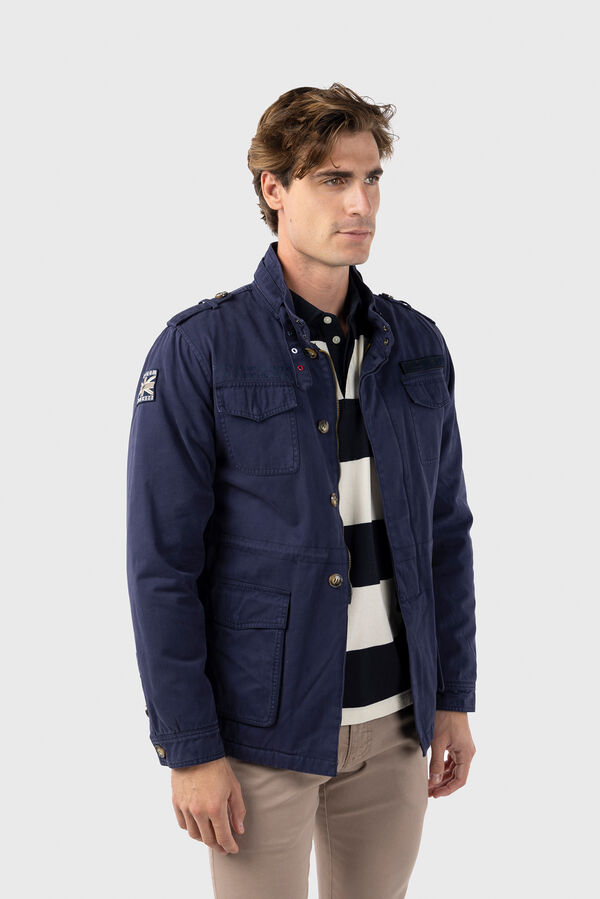 Williot Cazadora Sahariana Con Parches Azul marino