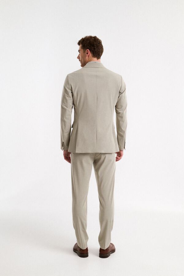 Selected Americana de traje cruzada Slim Fit con doble botonadura Verde