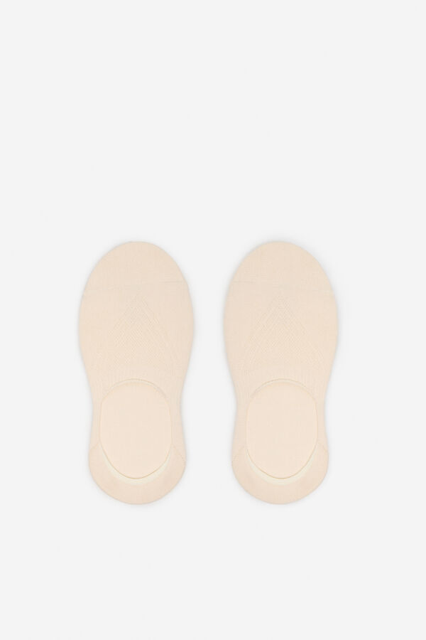 Cortefiel meia invis&iacute;vel coolmax Branco