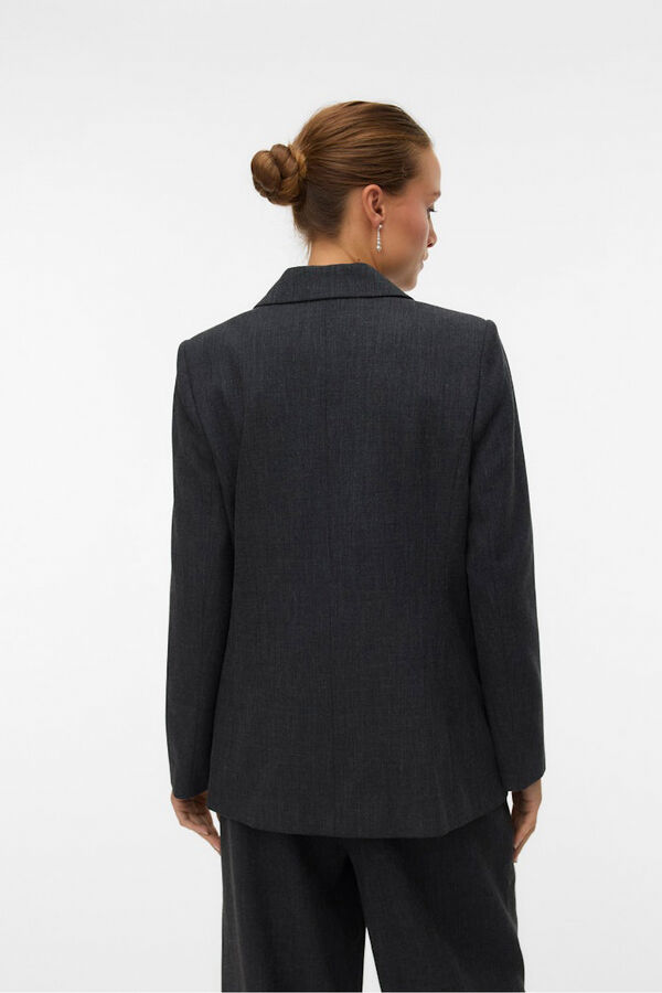 Vero Moda Americana regular efecto jaspeado Gris oscuro