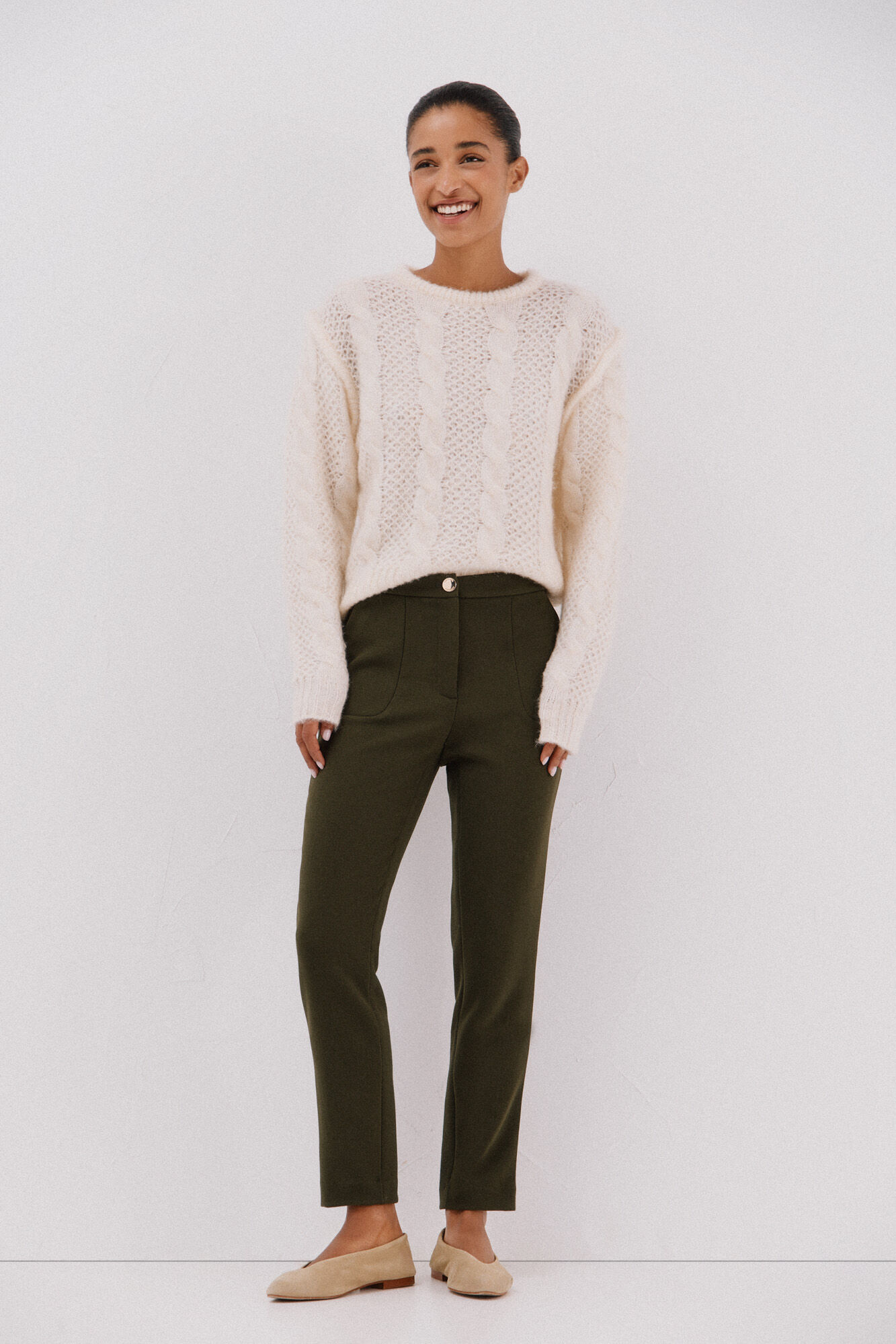 Cortefiel Pantal&oacute;n el&aacute;stico confort