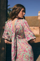 Polín Et Moi Vestido estampado Eliana Verde