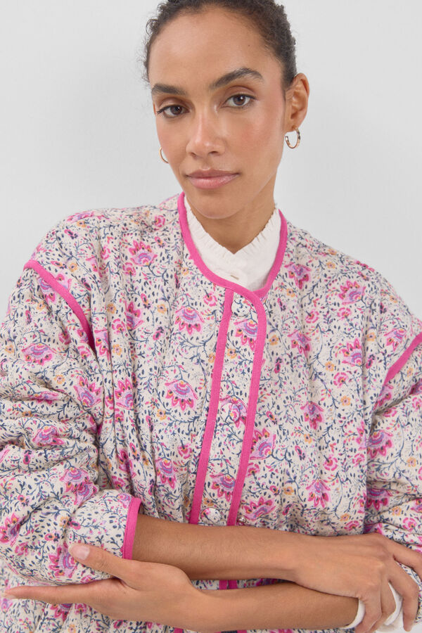 Cortefiel Casaco acolchoado estampado Multicolorido