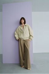 Cortefiel Chaqueta bomber efecto piel Amarillo
