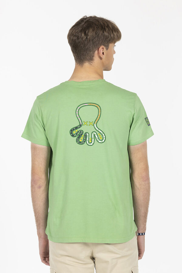elPulpo Camiseta logo estampado formas Verde