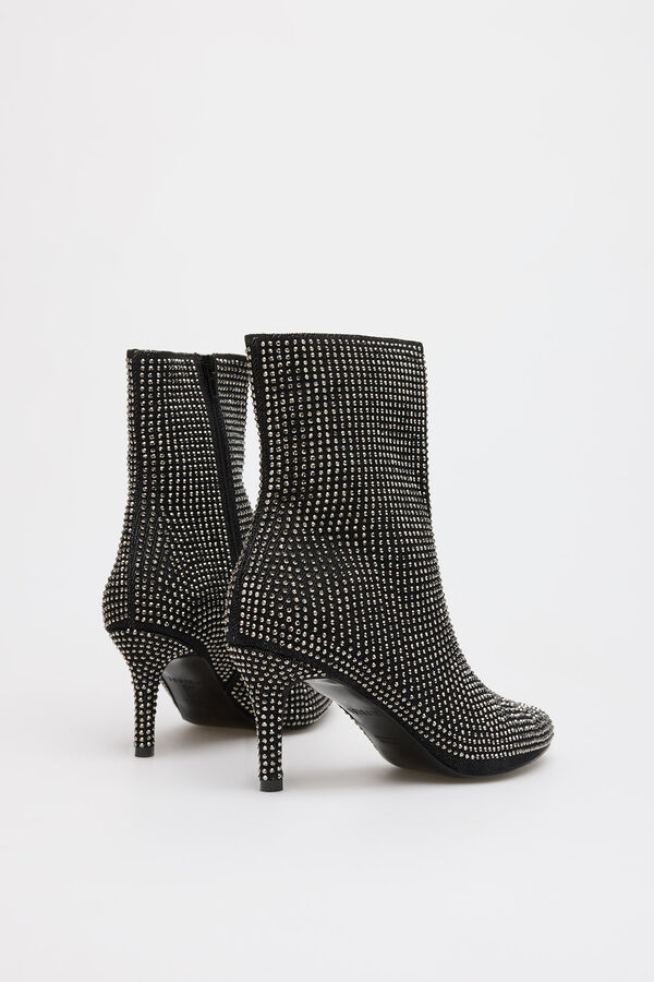 Slowlove Bot&iacute;n tachas denim Gris oscuro