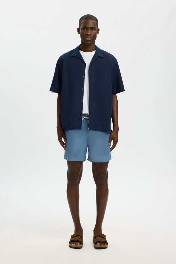 Selected Ba&ntilde;ador liso Azul