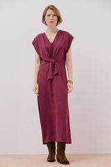 Cortefiel Vestido nudo Morado