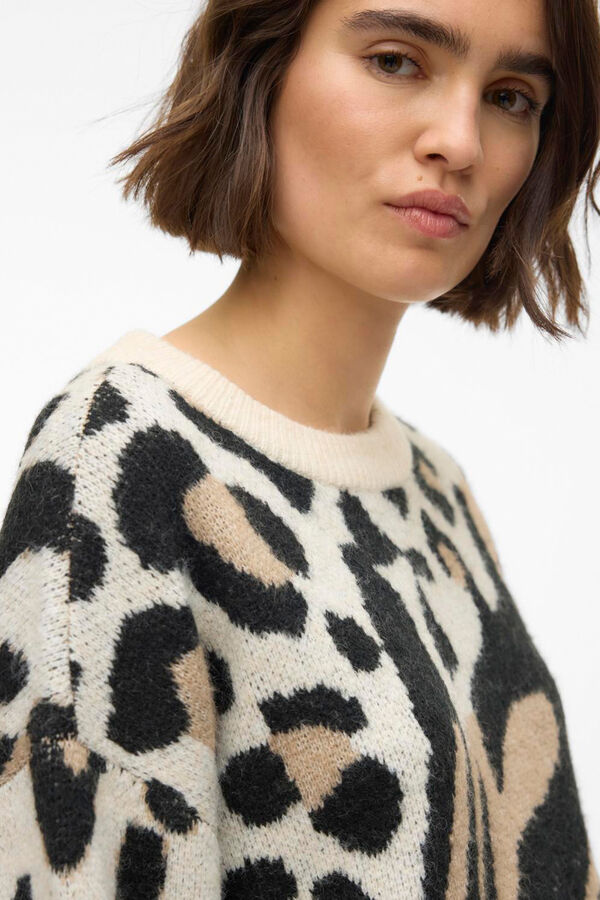 Vero Moda Jersey animal print Gris
