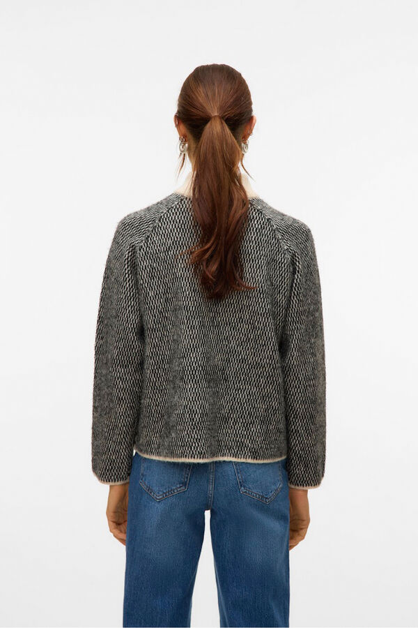 Vero Moda Jersey de punto cuello subido Gris