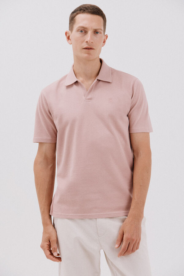 Cortefiel Polo estructura Rosa