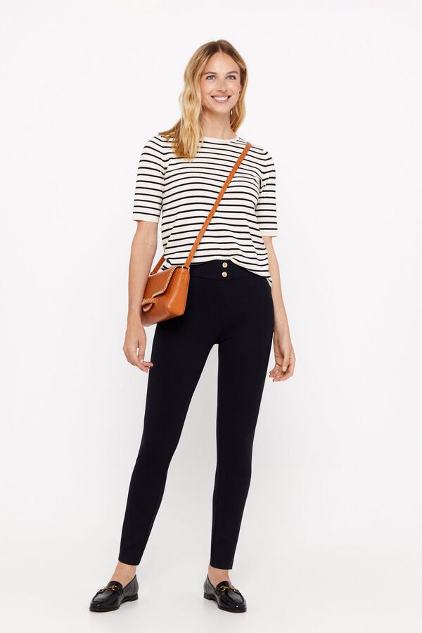 Cortefiel Legging push up. Negro