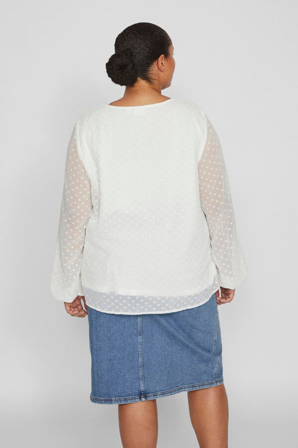 Evoked by Vila Blusa de manga larga Blanco