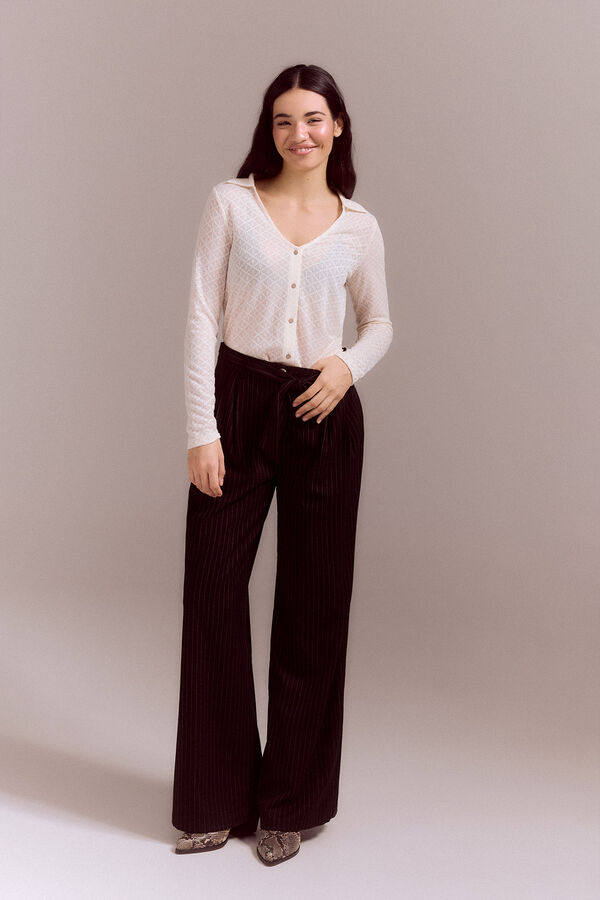 Slowlove Polo textura Marfil