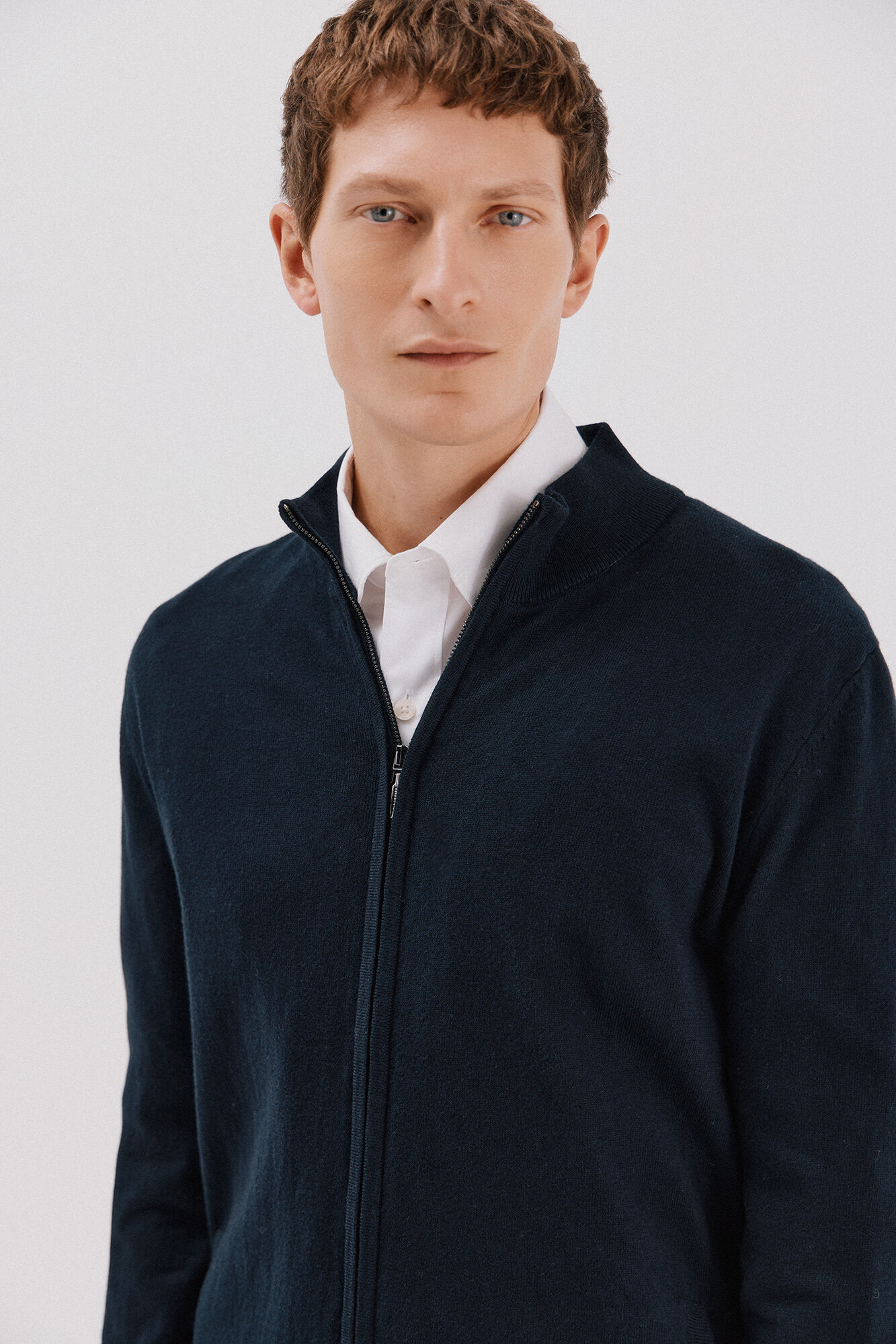 Cortefiel Cardigan de algod&atilde;o e cashmere
