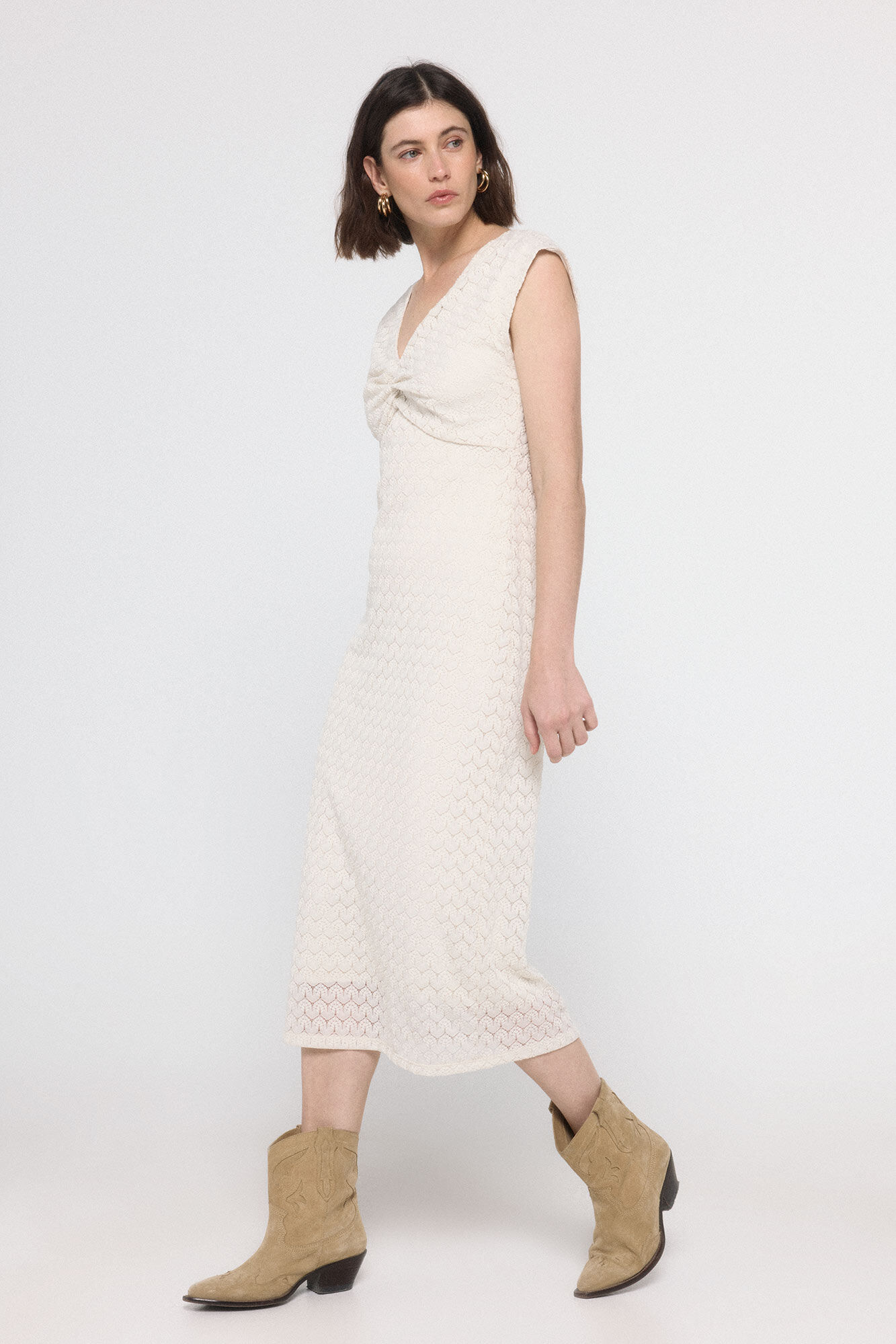 Vero Moda Vestido midi calado