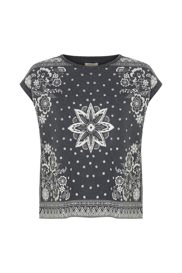 Slowlove Camiseta efecto lavado Gris