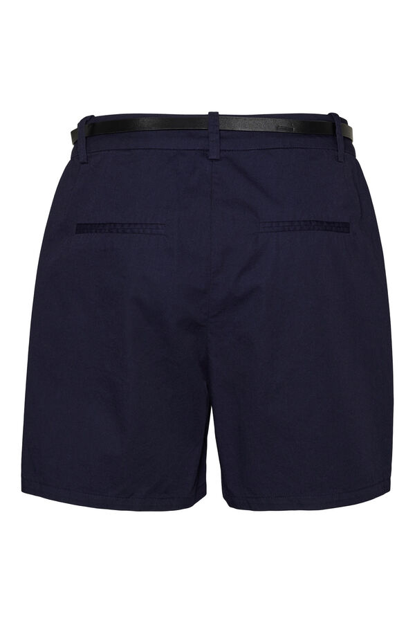 Vero Moda Shorts estilo chino con cintur&oacute;n Azul marino