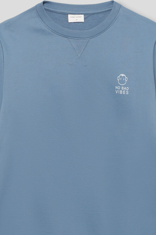 Street Monkey Sweatshirt da moda  Azul