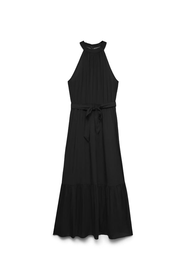 Vero Moda Vestido largo escote halter Negro