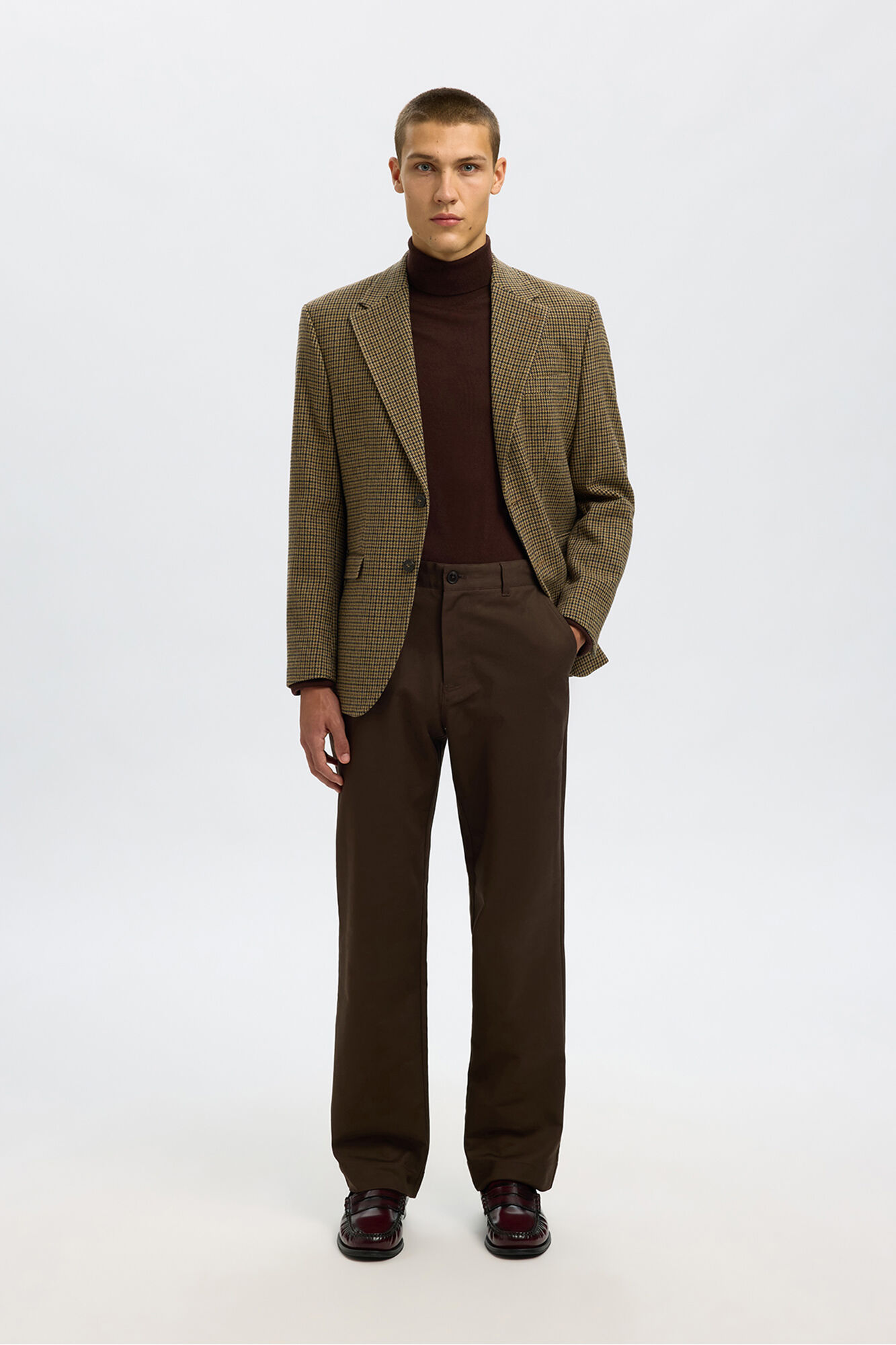 Selected Americana de lana regular fit