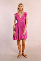 Molly Bracken Vestido manga curta Roxo