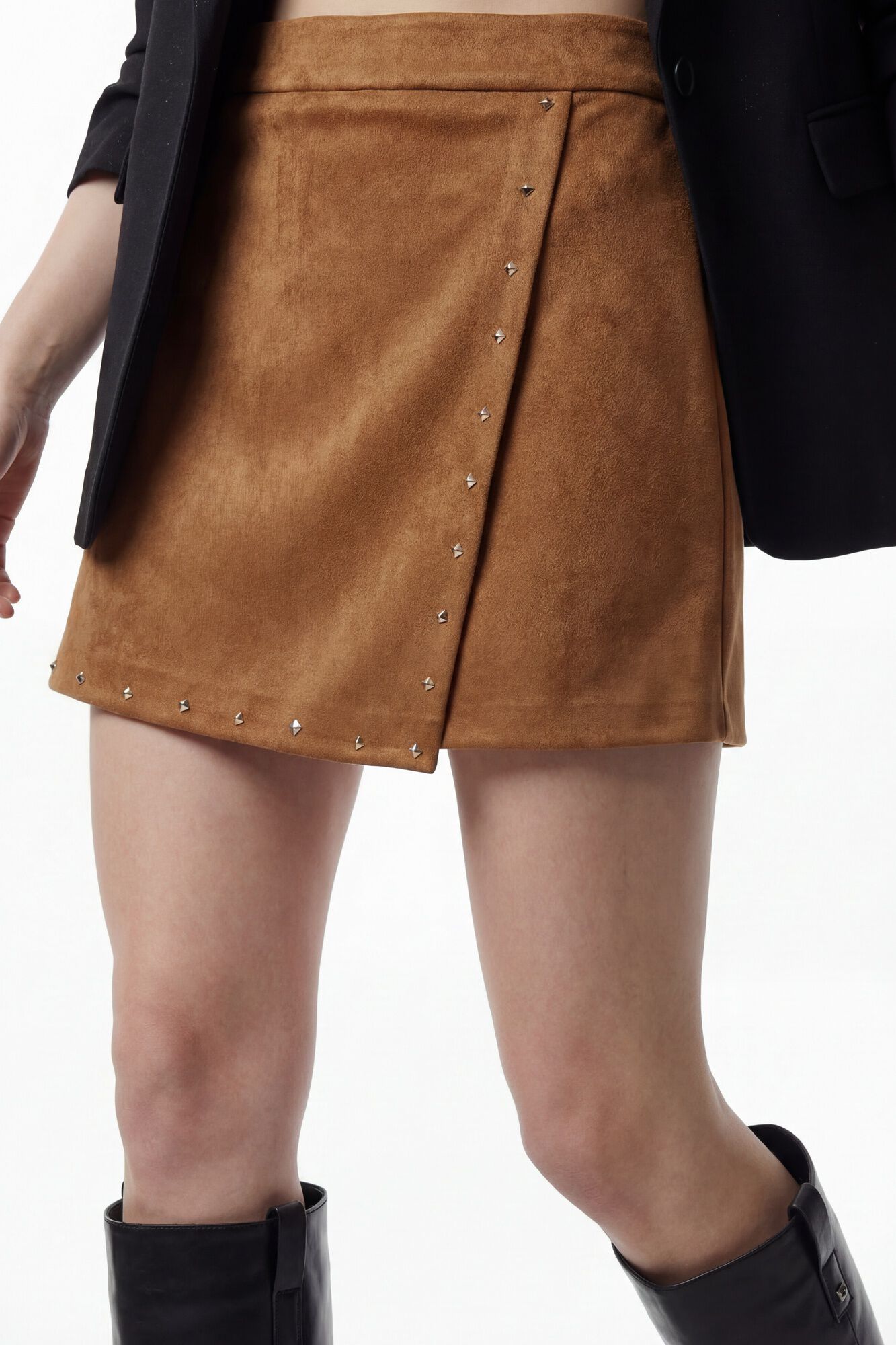 Vero Moda Falda pantal&oacute;n corta efecto ante