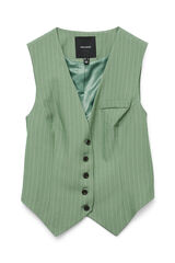 Vero Moda Chaleco de vestir estampado de rayas Verde oscuro