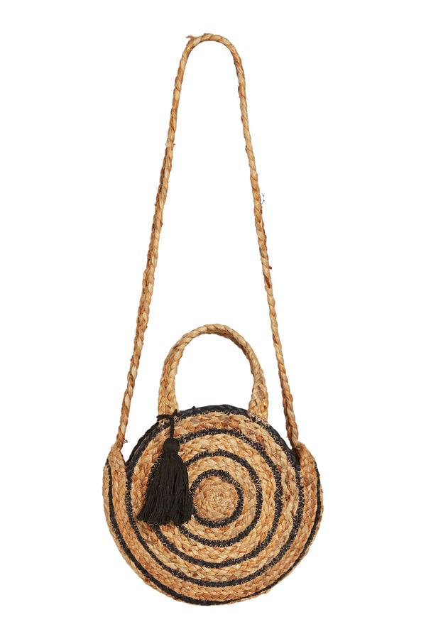 Playero Bolsos De Yute Redondos Cartera Bolso Playero Circular