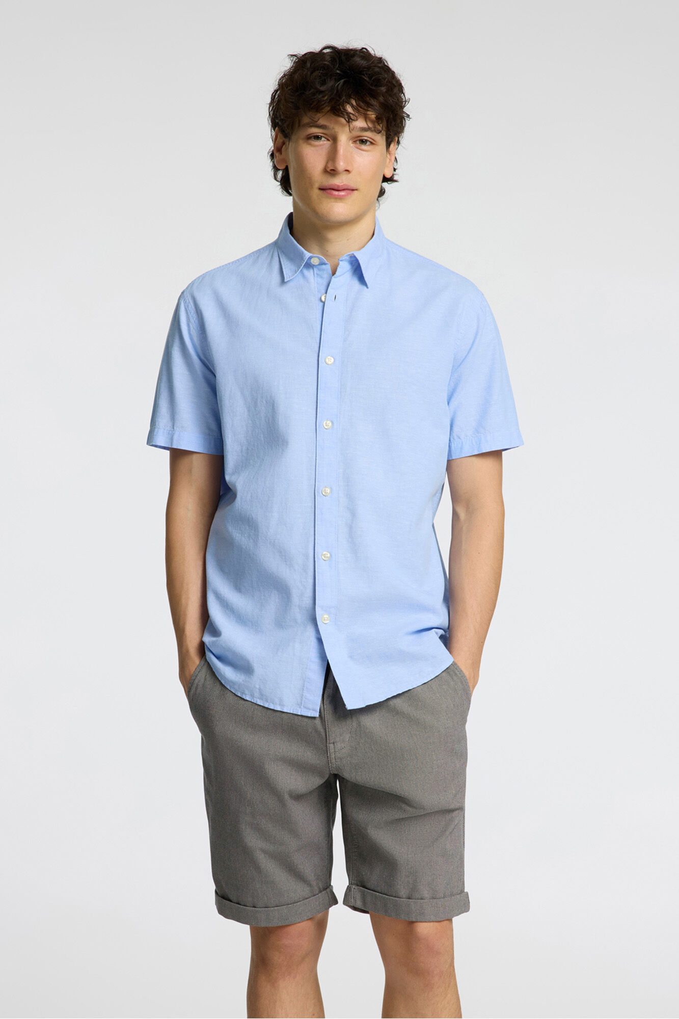 Selected Camisa de manga curta de linho